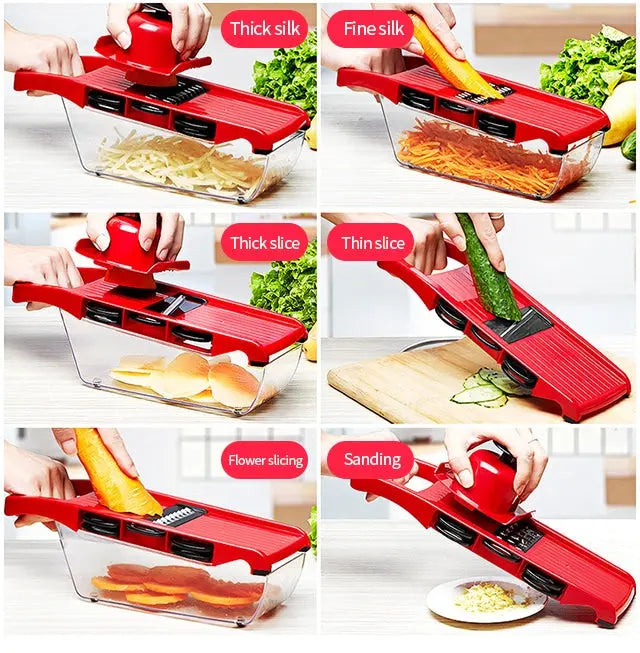 10 in 1 Mandoline Vegetable Slicer Cutter with Box ShopsPk