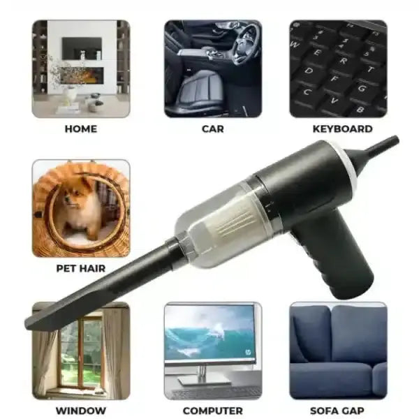 3 In 1 Vacuum Cleaner USB Charging Small Car Household Vacuum Cleaner ShopsPk