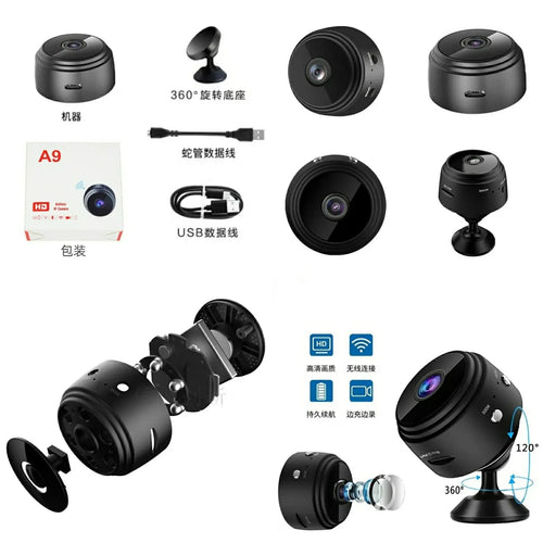 A9 Mini Camera Wifi Wireless Recorder Hd Video WB ShopsPk