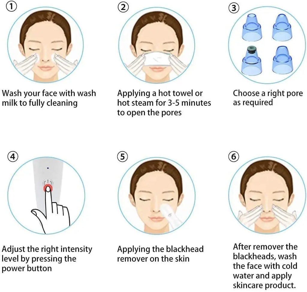 Derma suction Blackhead Remover Vacuum Acne Cleaner Black Spots Removal ShopsPk