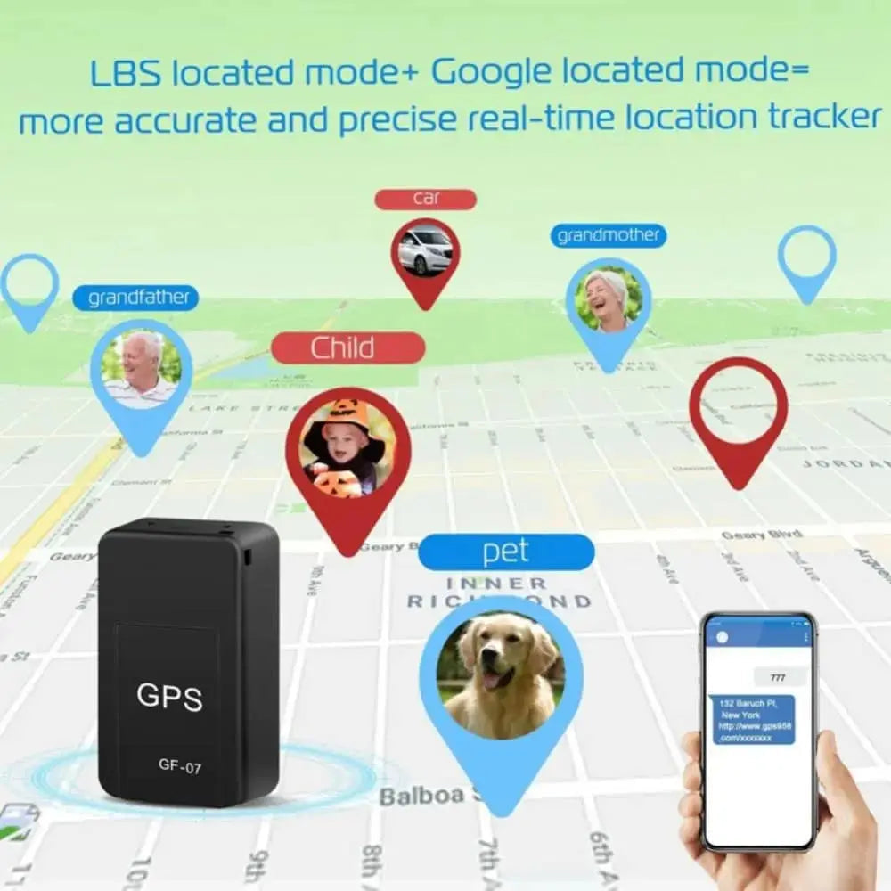 GPS Tracker Real Time Tracking Car Anti-Theft Anti-lost Locator Strong Magnetic Mount(with box) ShopsPk