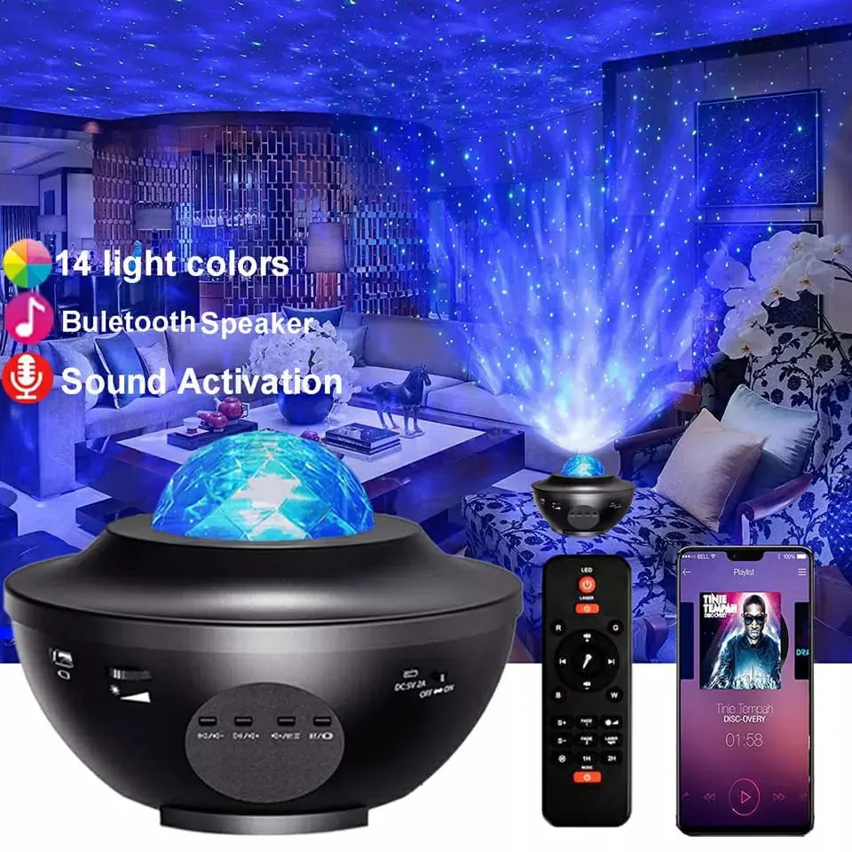 Galaxy Ocean Wave Light Projector ShopsPk