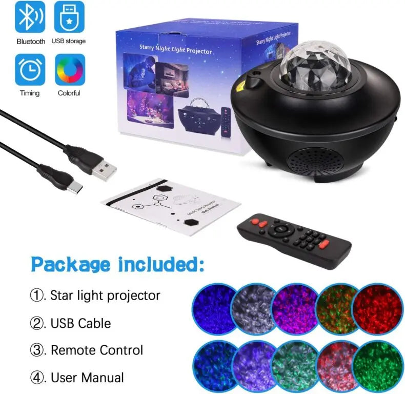 Galaxy Ocean Wave Light Projector ShopsPk