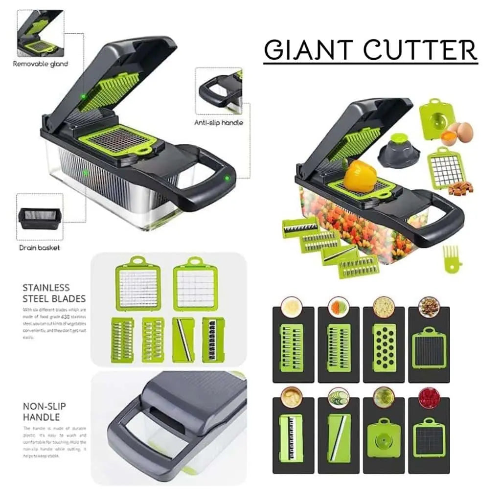 Vegetable Chopper Cutter Food Slicer Multifunctional 14 in 1 ShopsPk