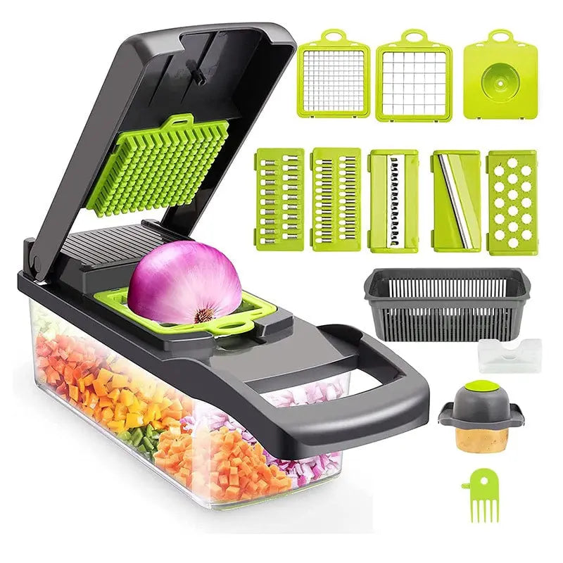 Vegetable Chopper Cutter Food Slicer Multifunctional 14 in 1 ShopsPk